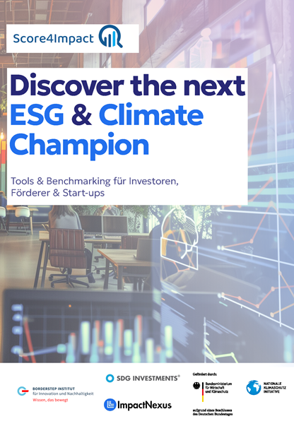 Score4Impact Broschüre. Discover the next ESG & Climate Champion